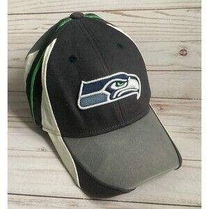 Reebok NFL Seattle Seahawks Football Cap Hat Embroidered Logo One Size Fits All